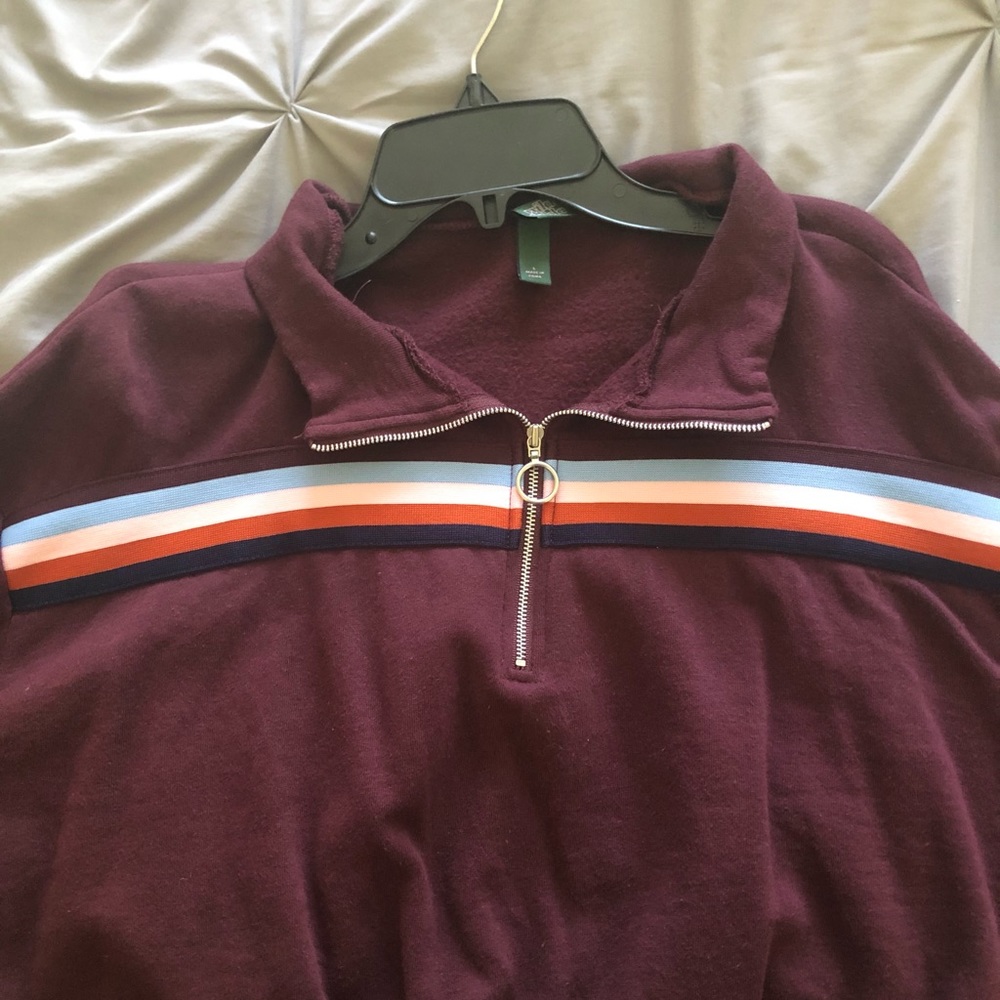Wild Fable half-zipped cropped sweatshirt